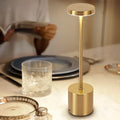 1pc Minimalist Metal LED Table Lamp Touch Dimmable Portable Desk Lamp for Bedroom Dining Room Decorative Reading Light