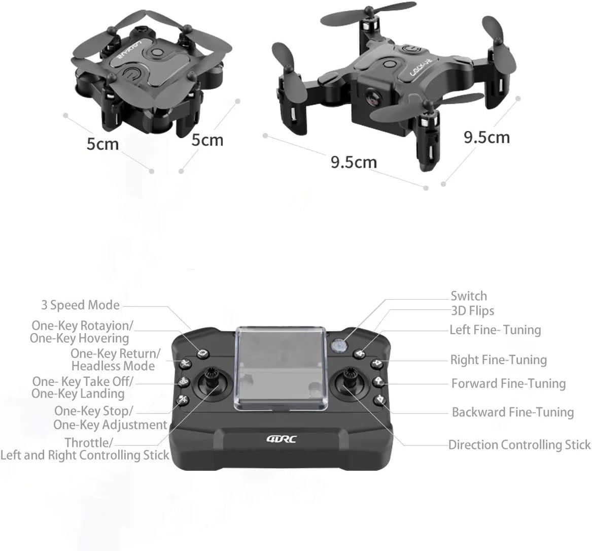 4DRC V2 Mini Drone HD Camera Air Pressure Altitude Hold WiFi FPV RC Drones Foldable Helicopter Dron Toy Gift