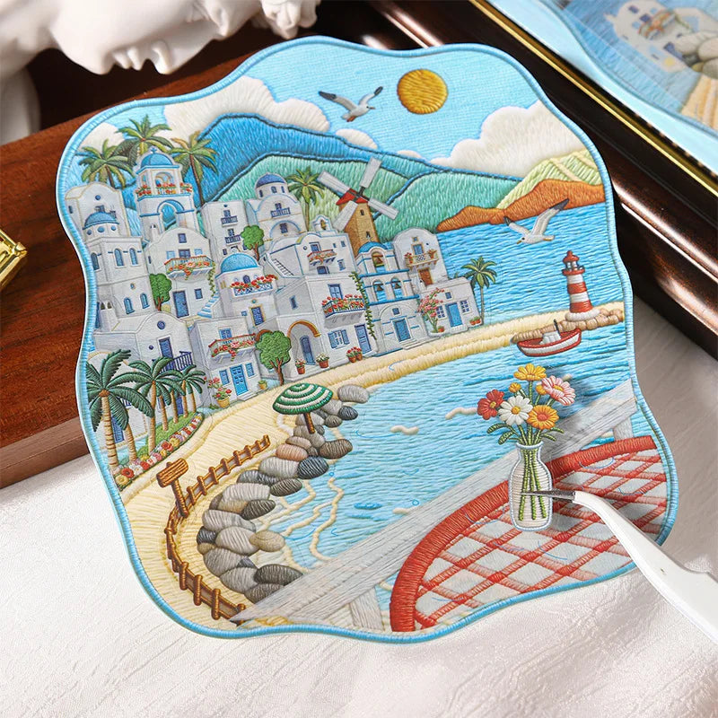 1pack/2pack Embroidery Journey Series Sticker Pack Embroidery Craft Scene Supplies 4 Styles Decoration Stickers Cute Stickers